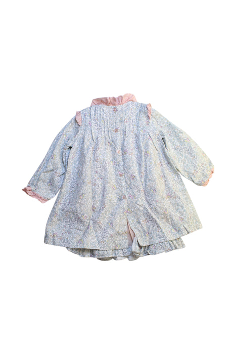 A Multicolour Long Sleeve Dresses from Nanos in size 18-24M for girl. (Back View)
