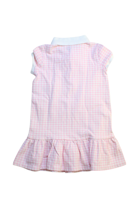A Pink Short Sleeve Dresses from Polo Ralph Lauren in size 4T for girl. (Back View)