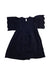 A Black Long Sleeve Dresses from Chloe in size 6T for girl. (Back View)