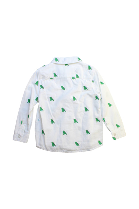 A White Long Sleeve Shirts from Seed in size 3T for boy. (Back View)