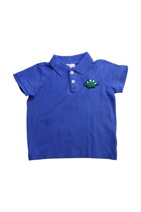 A Blue Short Sleeve Polos from Seed in size 3T for boy. (Front View)