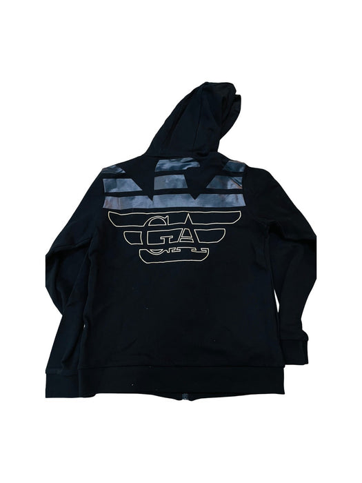 A Black Zippered Sweatshirts from Armani in size 10Y for boy. (Back View)