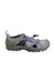 A Grey Sandals from Teva in size 7Y for girl. (Front View)