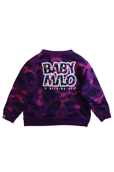 A Multicolour Crewneck Sweatshirts from BAPE KIDS in size 4T for neutral. (Back View)