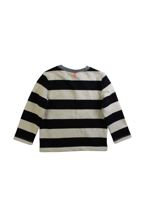 A Black Long Sleeve Tops from Momonittu in size 6T for boy. (Back View)