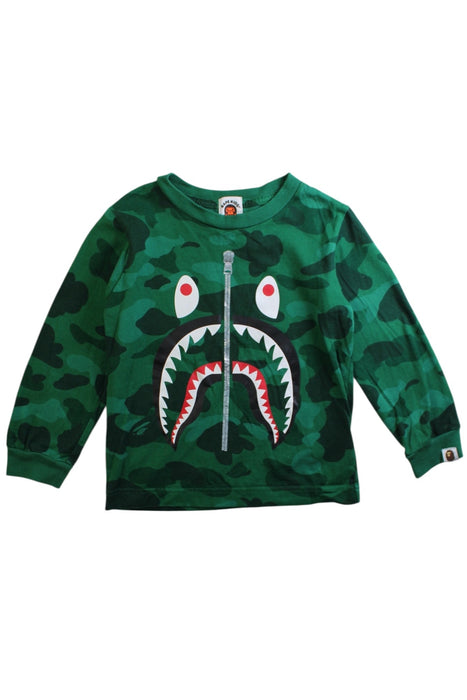 A Green Crewneck Sweatshirts from BAPE KIDS in size 4T for neutral. (Front View)