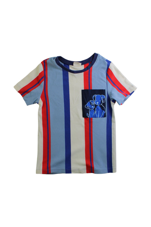 A Multicolour Short Sleeve T Shirts from Momonittu in size 6T for boy. (Front View)