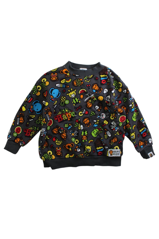 A Multicolour Crewneck Sweatshirts from BAPE KIDS in size 4T for boy. (Front View)