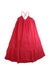 A Red Sleeveless Dresses from Bonton in size 8Y for girl. (Back View)