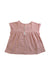 A Pink Sleeveless Tops from Petit Bateau in size 2T for girl. (Back View)