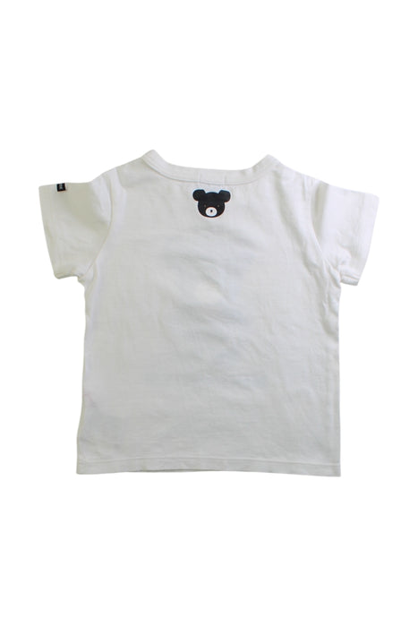 A White Short Sleeve T Shirts from Miki House in size 18-24M for boy. (Back View)