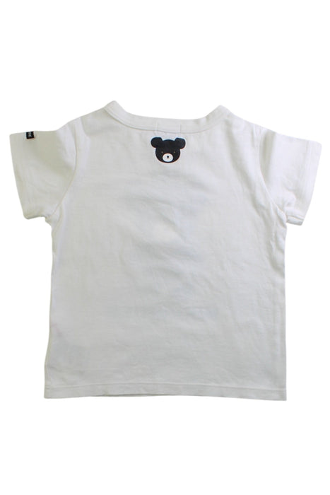 A White Short Sleeve T Shirts from Miki House in size 18-24M for boy. (Back View)
