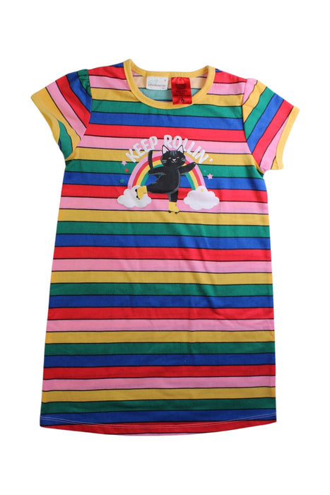 A Multicolour Short Sleeve Dresses from Peter Alexander in size 6T for girl. (Front View)