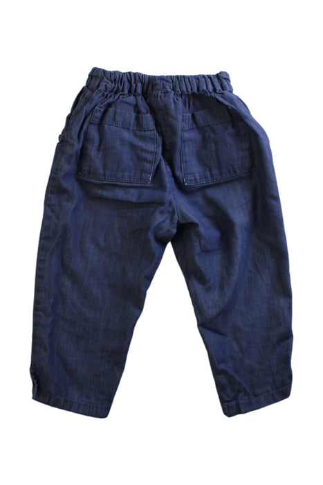 A Navy Casual Pants from Jacadi in size 2T for boy. (Back View)