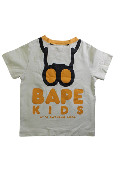 A Beige Short Sleeve T Shirts from BAPE KIDS in size 2T for boy. (Back View)