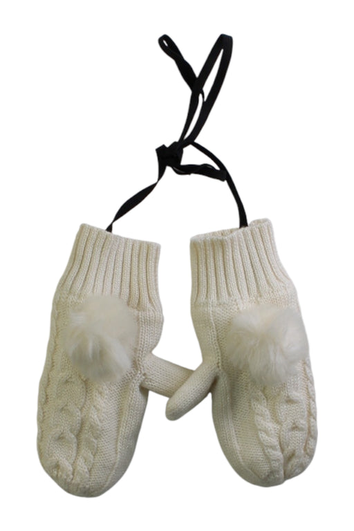 A Ivory Gloves & Mittens from Jacadi in size 2T for girl. (Front View)
