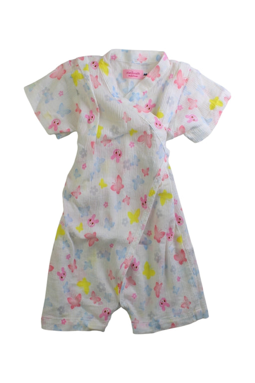 A Multicolour Short Sleeve Jumpsuits from Hot Biscuits Mikihouse in size 18-24M for girl. (Front View)