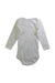 A White Long Sleeve Bodysuits from Petit Bateau in size 12-18M for neutral. (Back View)