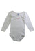 A White Long Sleeve Bodysuits from Petit Bateau in size 2T for girl. (Front View)