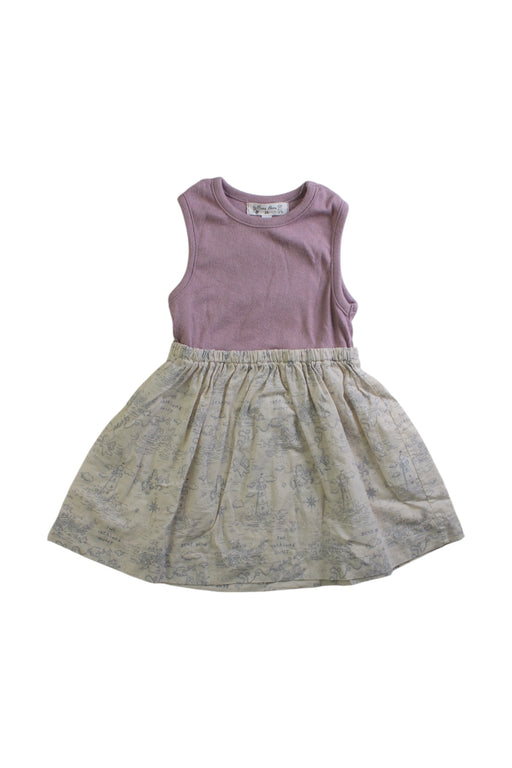 A Beige Sleeveless Dresses from Benebene in size 6-12M for girl. (Front View)