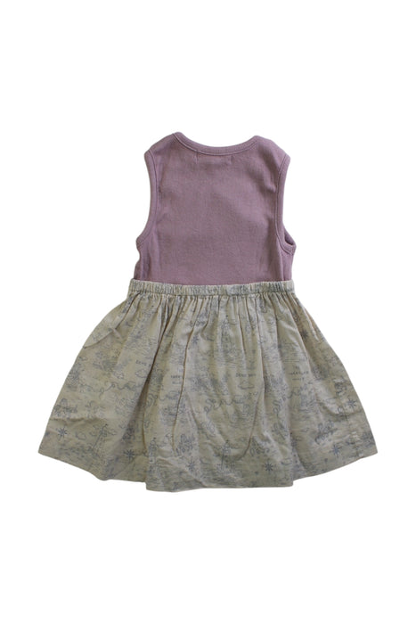 A Beige Sleeveless Dresses from Benebene in size 6-12M for girl. (Back View)