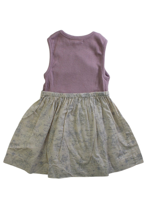 A Beige Sleeveless Dresses from Benebene in size 6-12M for girl. (Back View)