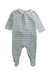 A Blue Onesies from Cyrillus in size 0-3M for boy. (Front View)