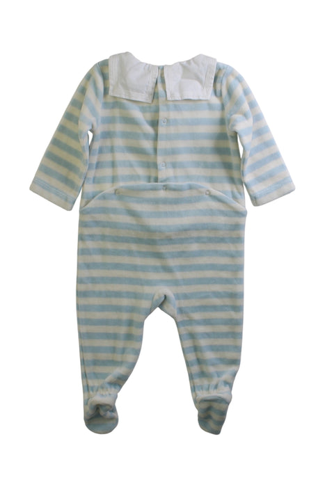 A Blue Onesies from Cyrillus in size 0-3M for boy. (Back View)