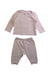 A Pink Pyjama Sets from Ralph Lauren in size 3-6M for girl. (Front View)
