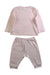 A Pink Pyjama Sets from Ralph Lauren in size 3-6M for girl. (Back View)