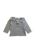 A White Long Sleeve T Shirts from Petit Bateau in size 6-12M for girl. (Front View)