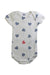 A White Sleeveless Bodysuits from Petit Bateau in size 3T for girl. (Front View)