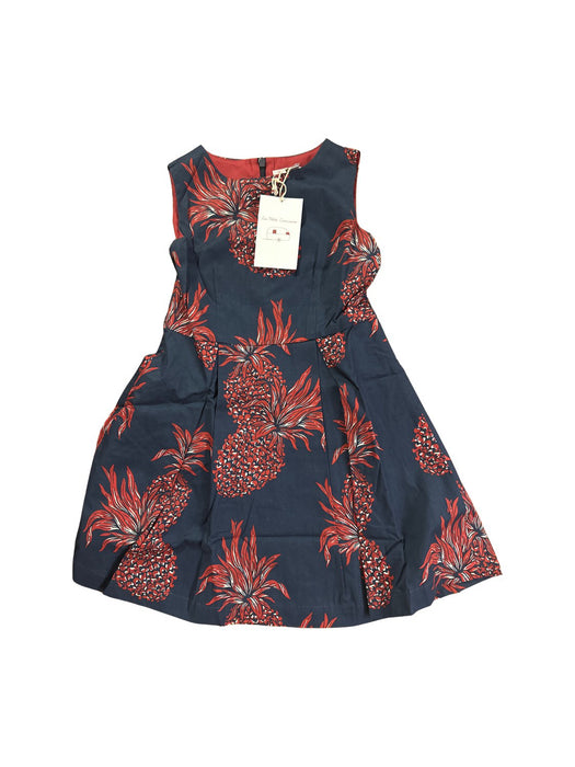 A Navy Sleeveless Dresses from La Petite Caravane in size 4T for girl. (Front View)