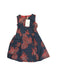 A Navy Sleeveless Dresses from La Petite Caravane in size 4T for girl. (Front View)