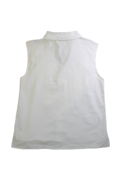 A White Sleeveless Tops from Simonetta in size 14Y for girl. (Back View)