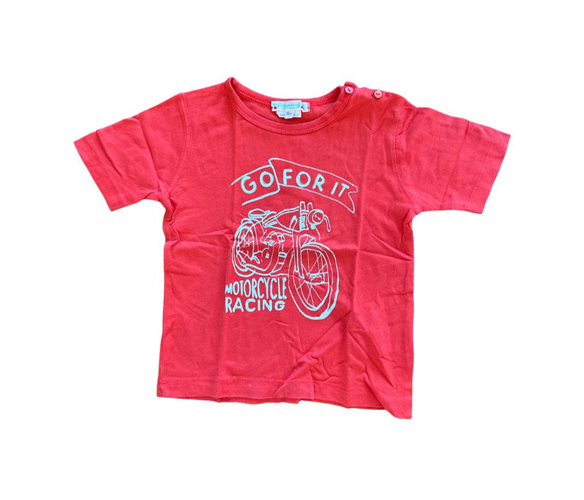 A Red Short Sleeve T Shirts from Bonpoint in size 12-18M for boy. (Front View)