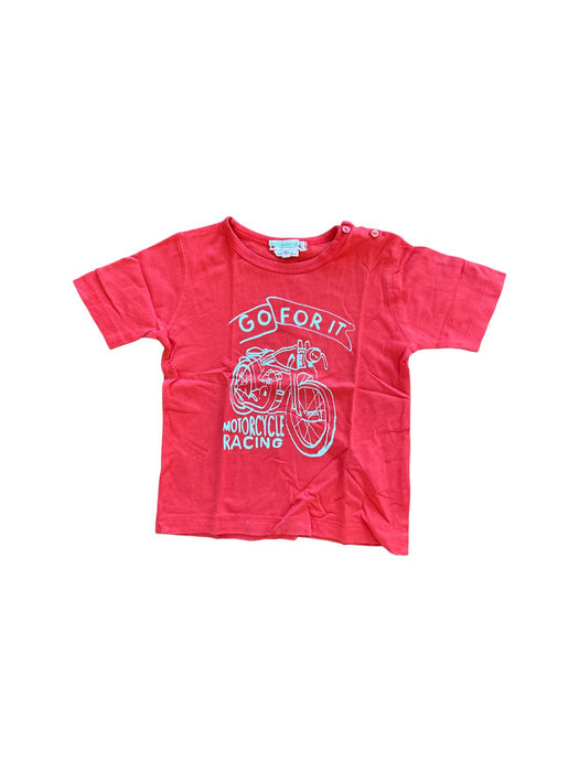 A Red Short Sleeve T Shirts from Bonpoint in size 12-18M for boy. (Front View)