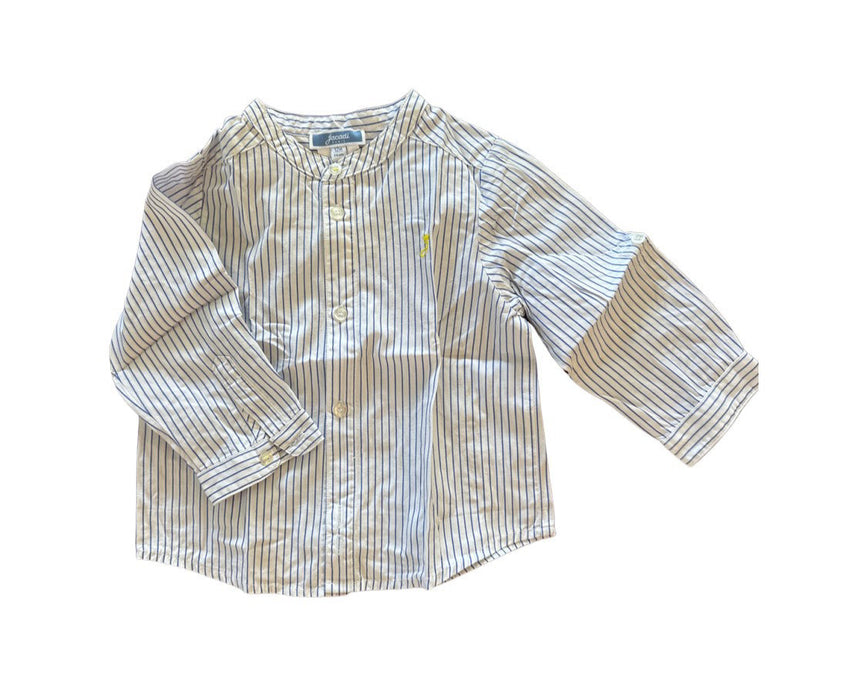 A White Long Sleeve Shirts from Jacadi in size 6-12M for neutral. (Front View)