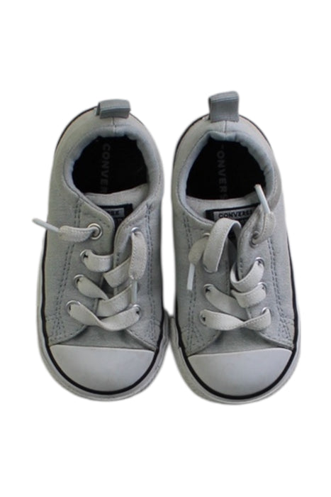 A Grey Sneakers from Converse in size 18-24M for neutral. (Back View)
