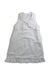 A White Sleeveless Dresses from Chateau de Sable in size 6T for girl. (Front View)