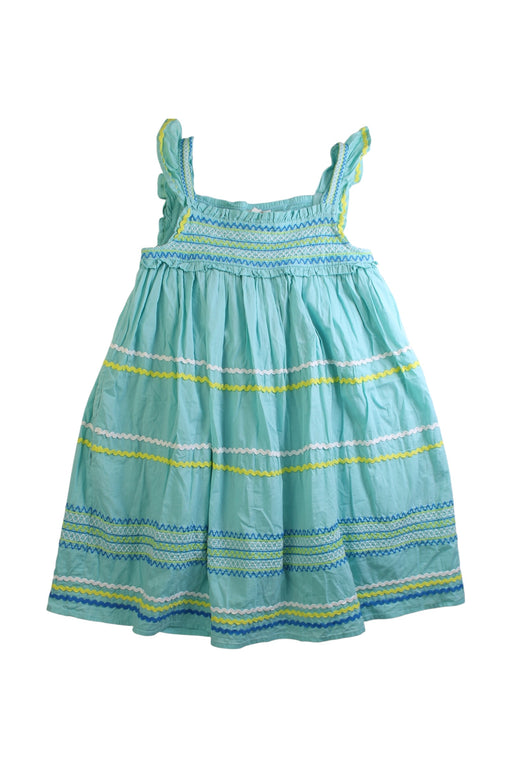 A Blue Sleeveless Dresses from Boden in size 8Y for girl. (Front View)