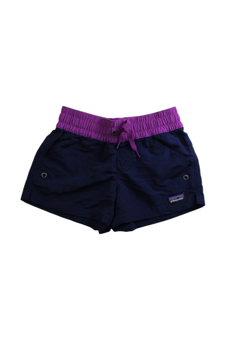 A Navy Shorts from Patagonia in size 5T for girl. (Front View)