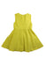 A Yellow Sleeveless Dresses from Jacadi in size 6T for girl. (Back View)