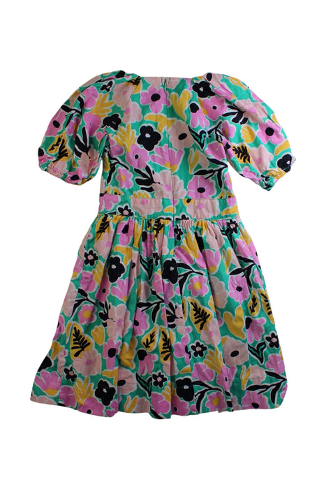 A Multicolour Short Sleeve Dresses from Seed in size 5T for girl. (Back View)