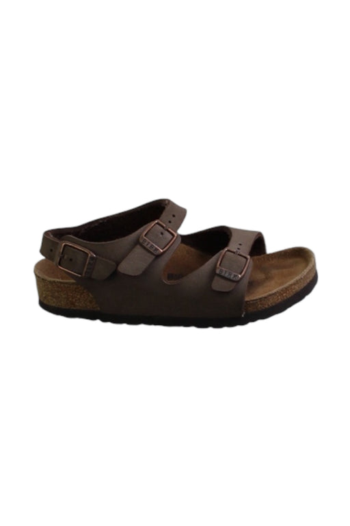 A Brown Sandals from Birkenstock in size 4T for neutral. (Front View)