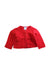 A Red Cardigans from Jacadi in size 12-18M for girl. (Front View)