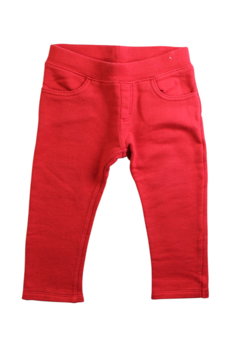 A Red Sweatpants from Petit Bateau in size 12-18M for neutral. (Front View)