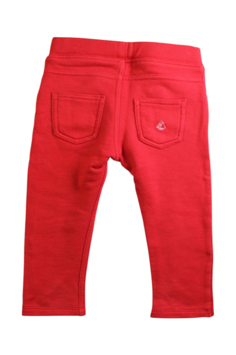 A Red Sweatpants from Petit Bateau in size 12-18M for neutral. (Back View)