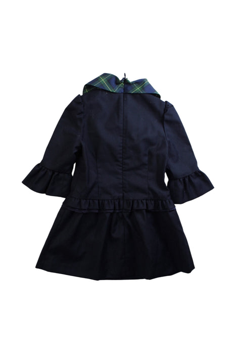 A Navy Long Sleeve Dresses from Nicholas & Bears in size 12-18M for girl. (Back View)