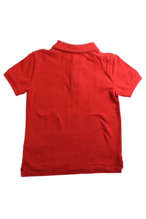 A Red Short Sleeve Polos from Polo Ralph Lauren in size 3T for boy. (Back View)
